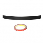 Auto tagumise p&otilde;rkeraua kaitsekate universaalne must silikoonist kriimustuskindel pagasiruumi uksekaitsed tarvikute trimmikate Short