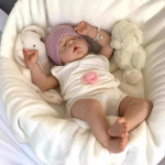 22'' 55 cm Alexis Reborn Dolls Pehmest puutetundlikust riidest keha Kaisutav taass&uuml;nninukk 3D-n&auml;htavate veenidega Nahk Kleit Up Doll Beebi m&auml;nguasi Lapsele P&uuml;hade &uuml;llatuskingitused cloth body
