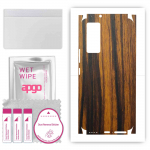 apgo Protective Skin Sticker for the back+sides compatible with Vivo V21e 5G, Full Wrap Film, Foil, Vinyl - Pattern Tigerwood