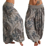 Naiste vabaaja Boho Print P&uuml;ksid Laia s&auml;&auml;rega p&uuml;ksid Lahti taskun&ouml;&ouml;biga p&uuml;ksid L