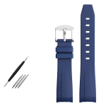 Kummist kellarihm 21 mm kumera otsaga kellarihm Longines Conquest L37813567 L37813787 L3.781/782 kellarihm k&auml;ekellarihm 21mm blue