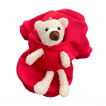 Dog Pullover Lovely Bear Decor Hoia soojas vabaajar&otilde;ivaste kutsikas kahe jalaga M punane