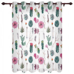 Pastoraalsed taimed Sukkulentsed lilled Akna kardinad elutuppa Magamistoa kardin Kaasaegsed k&ouml;&ouml;gi rulood Draperiid Kardinad 135W x 60H(cm) x1