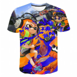Ts&auml;rgid M&auml;ng Splatoon 3D Prinditud &Uuml;markaelus Ts&auml;rk vabaaja poiste T&uuml;drukute Unisex Topid Suurem&otilde;&otilde;tmelised Mood Harajuku Lapsed T-s&auml;rgid Riietus 120