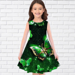 T&uuml;drukute 3D-prindiga liblikas t&auml;isseelikuga varrukateta printsesskleit, 3D-prindiga liblikleit t&uuml;drukule 2022. aasta suveks 80 roosa