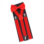 Klassikaline traksid ja kikilipsu komplekt meestele, naistele Purple