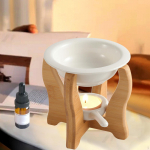 Keraamiline eeterlike &otilde;lide p&otilde;leti l&otilde;hnahajuti soojendaja teek&uuml;&uuml;nalde hoidja l&otilde;hnastatud vahasula Straight Legs