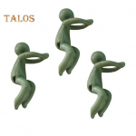 3 tk antropomorfne taimehoidja Taimede tugialus v&otilde;rsete varte jaoks, pistikud, armsad taimetoed siseaedade kaunistamiseks v&otilde;i taimede jaoks 3pcs roheline/kollane