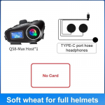 Bluetooth-peakomplekt mootorrattakiivrile, vastupidav, kahe inimese intercom, segatud muusika, FM-raadio, LCD-ekraaniga jalgrattapeakomplekt 【A1】Soft wheat must