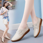 Naiste kingad Kevad uus pehme tald V&auml;ikesed valged kingad Libisemiskindlad emakingad vabaaja v&auml;ikesed nahast kingad 38