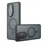 Magsafe'i p&otilde;rutuskindel akr&uuml;&uuml;ltelefoni&uuml;mbris jaoks Honor 200 Pro 200 Lite juhtmevaba laadimine, magnetiline k&otilde;va kaitseraua matt kate For Honor 200 must