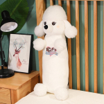 Simulatsioon puudli padi Palus m&auml;nguasi koera nukk Pikk padi Ragdoll Doll 60cm（0.65kg） valge