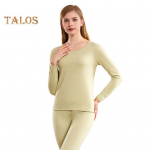 2 tk/komplekt Talvine termopesu komplekt &Uuml;markaelusega pikkade varrukatega soe paks puhas v&auml;rv Slim Fit elastne naiste pidžaama komplekt Spordidressi top p&uuml;kste komplekt M lilla