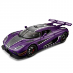 1/24 Koenigsegg ONE 1 Sulamist Miniatuurauto Valatud Metallist M&otilde;&otilde;tkavas Automudel Heli ja Valgusega Kogumise Laste M&auml;ngus&otilde;idukid Kingitus lilla