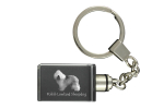 Polish Lowland Sheepdog, PON, Valee Sheepdog - Crystal key ring with dog photo, illuminated key ring, unique gift by Art-Dog brand
