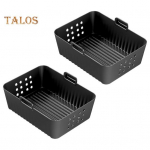 2 tk silikoonist &otilde;hufrit&uuml;&uuml;ri vooderdised Ninja SL400UK jaoks mittekleepuvast silikoonist k&uuml;psetuspannile BPA-vaba &otilde;likindla &otilde;hufrit&uuml;&uuml;ri tarvik 2pcs
