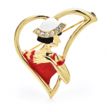 Emailist daamiprossid naistele Rhinestone'ist t&uuml;drukutele armuvad s&uuml;damekujud, pidulikud prossin&otilde;elad, kingitused