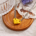 Punk 2 tk S&uuml;damekujuline Klots Paari Armastuse Kaelakee Armastajatele Naised Mehed Lego Elemendid S&otilde;brad Kaelakeed S&otilde;brap&auml;eva Kingitus Ehted