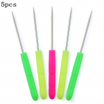 5 tk/komplekt roostevabast terasest k&auml;epidemega Awl T&ouml;&ouml;riistad P&auml;rlit&ouml;&ouml;d Ehete valmistamise T&ouml;&ouml;riistad &Otilde;mblemine K&auml;sit&ouml;&ouml;tarbed ehete valmistamiseks