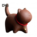 Kitten Tea Pet Kung Fu teekomplekt K&auml;sit&ouml;&ouml;na valmistatud lilla liivatee Lemmiklooma Oriental Elegance lauatuba Kodukontor Teeruumi sisustus Ainulaadne kingitus tees&otilde;pradele parkkoor