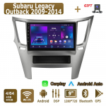 Android Carplay autoraadio Subaru Legacy Outback 2009-2014 multimeediumipleieri peakomplekti stereo-GPS-i navigatsioonis&uuml;steemiga BT WIFI 4+64GB 4+64GB