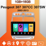 Android Carplay Auto Raadio Peugeot 307 307CC 307SW 2002-2013 Multimeediam&auml;ngija Peaseade Stereo GPS Navigatsioon BT WIFI 2+32GB 1+16GB