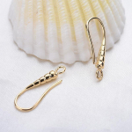 20 tk ehete leidmine 18K kullatud nikerdatud k&otilde;rvar&otilde;ngas Prantsuse konks