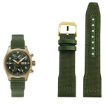 Klassikaline 20/21/22 mm K&otilde;rge kvaliteediga Nailonist Vasikanahast K&auml;ekella rihm Sobib IWC Pilot SPITFIRE MARK18 Portofino TOP GUN IW389101Kella rihm 21mm black