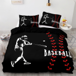 2/3 tk Tekikoti komplekt, Pesukomplekt baseballimustriga, Pehme ja mugav tekikott, Magamistoa, k&uuml;lalistetoa jaoks 90X200cm 2PCS