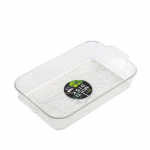 Puuviljakandik Moodne selge toiduklass, suure mahutavusega ristk&uuml;likukujuline multifunktsionaalne teetass suupistete kommid S