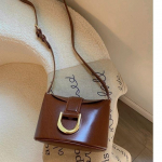 Vintage Pruun &Auml;mbrikott Rahakott Naised High Street PU Nahast Messenger-kott Daamide Retro Elegantne Mini-kott