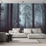 Uduse Metsa 3D Seinamaalingud, Loodusmaastiku Taustapildid Suur Foto Maastiku Seinakleebis Tapeet Elutuba Magamistuba TV Taust Seinamaaling 200 cm(W) x 140 cm(H)