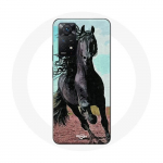 Coque Maniacase pour Redmi Note 11 Pro 5G Cheval Noir De La Race Frisonne