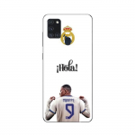 Coque Maniacase pourSamsung Galaxy A21s Kylian Mbappe Real Madrid 9 Hola