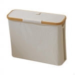Toilet Paper Holder Stand,Toilet Roll Storage Basket with Lid for bathroom tissue beež