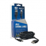C&acirc;ble de charge USB-Mini USB 3m pour manette PS3 et transfert donn&eacute;es PSP/PC
