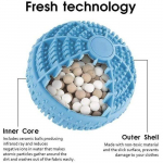 TH Boule de Lavage Boule de Lessive Boule &agrave; Linge Anti-Poil Naturelle Ecologique Reutilisable pour Machine &agrave; Laver (Bleu)