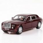 1/24 Rolls Royce Phantom Automudelid Metallmudel Heli ja Valgusega Tagasit&otilde;mmatav Maastur Lastele 7 Ust Saab Avada Autod Miniatuur bordoo