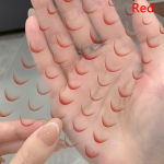 1 leht moekad prantsuse gradient k&uuml;&uuml;nte kunsti kleepsud &otilde;hukesed mustad valged jooned pealekantavad k&uuml;&uuml;ned kleebised manik&uuml;&uuml;ri kaunistused isetegemine punane