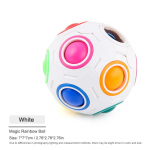 Creative Magic Rainbow Puzzle Ball Fidget Stressivastased m&auml;nguasjad lastele T&auml;iskasvanute stressi leevendamiseks V&auml;rvid Sobivad pallid L&otilde;busad m&auml;ngud Kingitused valge