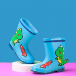 Mood v&auml;ikelaste t&uuml;drukute vihmasaapad Klassikalised veekindlad lastejalatsid Laste vihmasaapad PVC kummist saapad lastele beebi veejalatsid poiste vihmasaapad 26-27-Insole16.5CM