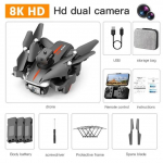 Uus professionaalne droon 8K HD topeltkaamera 5G optilise voolu lokaliseerimisega aerofotograafia 360&deg; takistuste v&auml;ltimise helikopteri droonid Dual camera 1 battery must