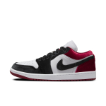 Air Jordan 1 Low SE Samet Must Varvas Naiste Tossud Valge Gym-Punane FZ3242-001 35.5 black