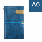 Creative Notebook A6 Retro European-style Notepad Portable Travel Creative Disassembly Portable Hand Book sinine