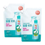 On the Body Cotton Foot Wash Feet Foot Shampoo Grapefruit Mint Flavor Refill, 1 piece, 2 pieces, 500ml white