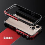 Luksuslik alumiiniumist metallraam iPhone 15 16 17 Pro Max 16p jaoks Kaitseraami &uuml;mbris Sulamist tarvikud Mobiiltelefoni kaitseraami lihtne lahtiv&otilde;tmine iPhone 15 must