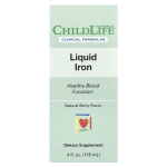 ChildLife Clinicals, Vedel raud, Looduslik marjamaitse, 4 fl untsi (118 ml)