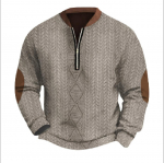 Meeste Retro Casual gradienttr&uuml;kiga kampsun XXXXL