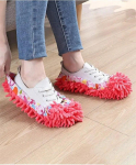 1 Pair Of Chenille Mop Slippers Dust Removal Foot Socks Mop Cap Multifunctional Floor Cleaning Lazy Shoe Cover Dust Collector