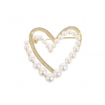 Heart Pearl Classic Pross Pins Riietus Kleit T-s&auml;rk S&uuml;da sall Prossid